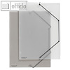 FolderSys Eckspannmappe für DIN A4, PP, transparent, 40 Stück, 10003-04
