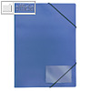 FolderSys Eckspannmappe für DIN A4, PP, blau, VE 40 Stück, 10004-40