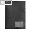 FolderSys Eckspannsammelmappe für DIN A4, PP, schwarz, VE 30 Stück, 10006-30