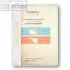 FolderSys Schnellhefter A4, PP, transparent weiß, VE 40 Stück, 11001-10