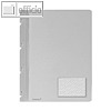 FolderSys Einhak-Hefter DIN A4, PP, weiß, VE 50 Stück, 11021-10