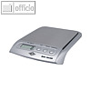 Wedo Waage OPTIMO STEEL 5000, digital, Teilung: 1 g, bis 5 kg, silber, 0485154