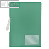 FolderSys Klemm-Mappe A4, PP, bis 50 Blatt, grün, 40 Stück, 13002-50