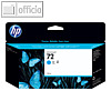 HP Tintenpatrone Nr. 72 cyan, 130 ml, C9371A