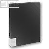 Dokumentenbox f?r DIN A4, PP, Breite 35mm, schwarz, 10 St?ck, 30001-30-010
