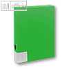FolderSys Dokumentenbox für DIN A4, PP, Breite 55mm, grün, 10 Stück,30002-50-010