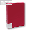 FolderSys Dokumentenbox für DIN A4, PP, Breite 55mm, rot, 10 Stück, 30002-80-010