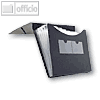 FolderSys F?chermappe A4, PP, 5 Taschen, schwarz, 20 St?ck, 70004-30