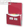 FolderSys F?chermappe A4, PP, 5 Taschen, rot, 20 St?ck, 70004-88