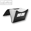 FolderSys F?chermappe A4, PP, 12 Taschen, schwarz, 10 St?ck, 70009-30