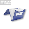 FolderSys F?chermappe A4, PP, 12 Taschen, blau, 10 St?ck, 70009-40
