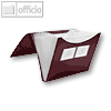 FolderSys F?chermappe A4, PP, 12 Taschen, rot, 10 St?ck, 70009-88