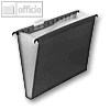 FolderSys 12er H?nge-F?chertasche A4, mit Taben, grau, 10 St?ck, 70041-37