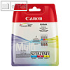 Canon Tintenpatronen Multipack CLI-521 f?r IP 3600, je 446 Seiten, cmy, 2934B007