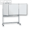 Mobile Klapptafel, 2 ausklappbare Fl?gel, Schreibfl?che 6 m? (2 x 100 x 300 cm)