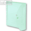 FolderSys Umschlag, A4, PP, Abheftstreifen, 20mm, transp. grün, 50 St., 40109-54