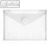 Umschlag/Sichttasche DIN A6 quer, PP, Klett, bis 70 Blatt, transparent, 100 St.