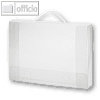 Dokumententbox B4, 50 mm, Tragegriff, PP, farblos gerippt, 20 St, 30199-03