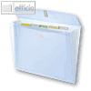 Foldersys Faechertaschen transparent-blau