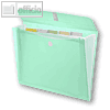 Foldersys Faechertaschen transparent-grün