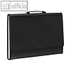 FolderSys F?chermappe "Aktentasche", 12 F?cher, PP, schwarz, 10 St., 70015-30