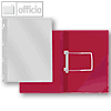 FolderSys Einhakhefter DIN A4, PP, Klarsichttasche, weiß, 50 Stück, 11027-10-010