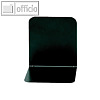 Alco Buchst?tzen, Metall, 130 x 140 x 140 mm, schwarz, 2 St?ck, 4302-11