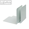 Alco Buchst?tzen, Metall, 130 x 140 x 140 mm, wei?, 2 St?ck, 4302-10