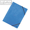 Bene Eckspannmappe Vario-Dreiflügel DIN A4, Karton 390 g/m², blau, 110700 BL