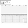 Schreibtischquerkalender "Giganta" - 42 x 14.5 cm, 1 Woche/2 Seiten, 126-0013