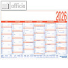 Arbeitstagekalender, 6 Monate/1 Seite, DIN A4, kaschiert auf Karton, 908-1315