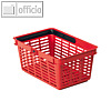 Einkaufskorb Shopping Basket 19 Liter, H 250 x B 400 x T 300 mm, rot, 1801565080