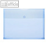 Dokumententaschen - DIN A4 quer, Dehnfalte 30 mm, blau, 100St., 40105-44