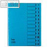 Bene Ordnungsmappe DIN A4, 12-teilig, intensiv blau, 84800 BL
