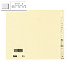 Bene Ordner-Karton-Register A-Z, f?r DIN A4 - 23.5 x 19 cm, 24-teilig, 93418