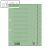 Bene Trennblätter DIN A4, 235 x 300 mm, 250g/m², Karton, grün, 100 Stück,97300GN