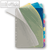 PP-Register 10-tlg., A4, blanko Taben, 5 farbig transparent, 25 St., 4248800