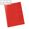 Veloflex Schulhefthuelle A5 Rot transparent-rot