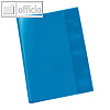 Veloflex Schulhefthuelle A5 Blau transparent-blau
