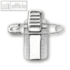 Veloflex Selbstklebender Clip mit Nadel f?r Namensschilder, 100 St?ck, 2014810