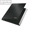 Bene Pultordner DIN A4, Kunststofffolie, F?cher 1-31, 75416 schwarz
