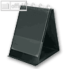 Veloflex Tisch-Flip-Chart, DIN A3 hoch, PVC, 4-Rund-Ringe, schwarz, 4133280