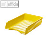 Bene Briefkorb DIN A4 - C4, stapelbar, Polystrol, gelb, 060100GE