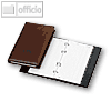 Veloflex Telefonringbuch "Exquisit", 145 x 225 mm, 4-Rund-Ringe, braun, 4150760