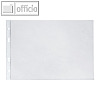Prospekth?llen, DIN A4 quer, PP, 100my, 6-fach Lochung, glasklar/glatt, 100 St.