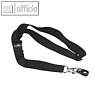 Durable CARD FIX Kartenhalter mit Textilband, schwarz, 10 St?ck, 818701