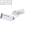 Durable Tischnamensschild Dachform, 61/122 x 210 mm, Acryl, 10 St?ck, 803419