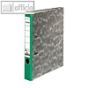 Falken Ordner Recycling, A4, Rücken 50 mm, Wolkenmarmorbezug, grün, 80023500