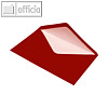 Briefumschlag DIN C5, Seidenfutter, nassklebend, rot gerippt, 100 Stück