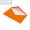 Briefumschlag DIN C5, Seidenfutter, nassklebend, orange gerippt, 100 St.